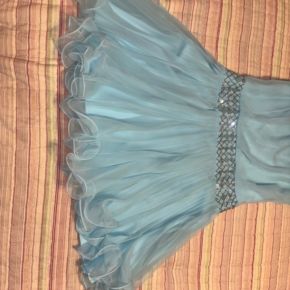 Miss Elliette Light Blue Formal Kids Dress - Picture 2 of 16